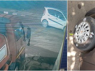 Car wheel theft