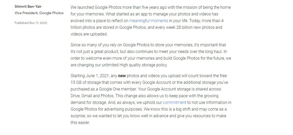 google photo blog