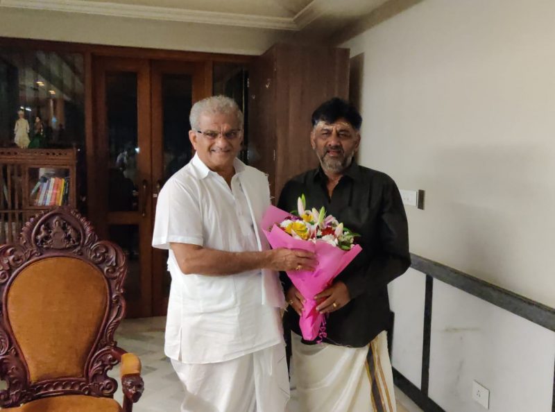 DK Shivakumar at Dharmasthala 2