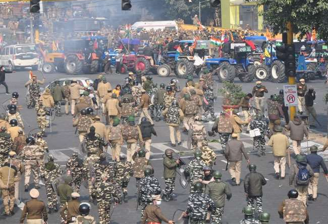 Farmer Protest Delhi Jan 26 Tractor Rally 1