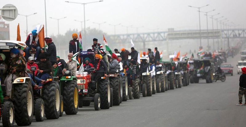 Farmer Protest Delhi Jan 26 Tractor Rally 13