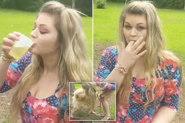 US girl drinks dogs urine every day 3