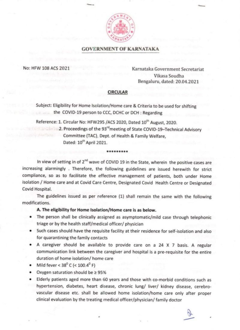 guidelines for home isolation 2