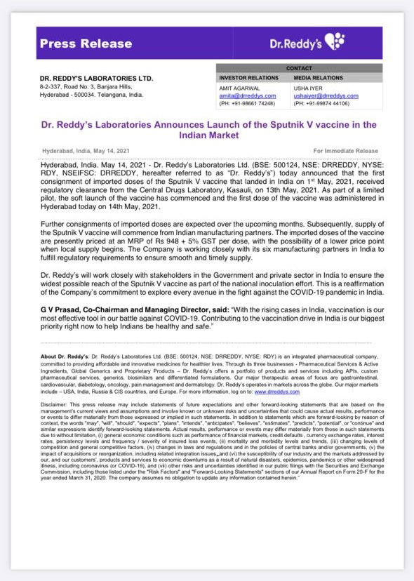 Sputnik V corona covid vaccine 1