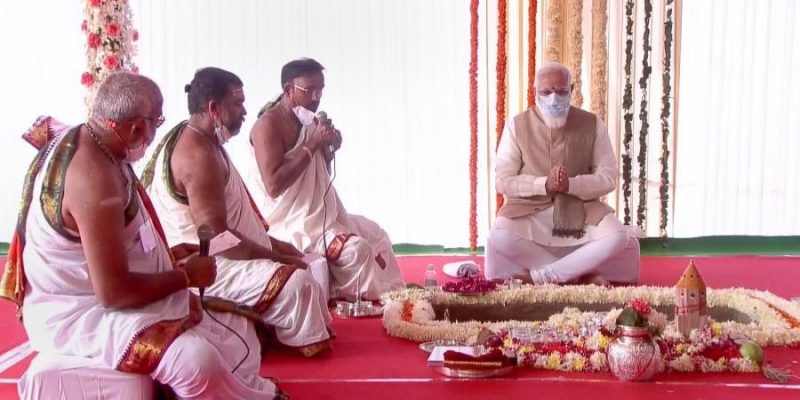 modi central vista bhoomi pooja medium