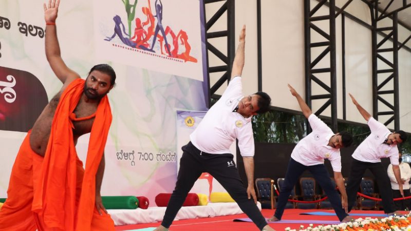 Dr Ashwathnarayan CN yoga day2 medium