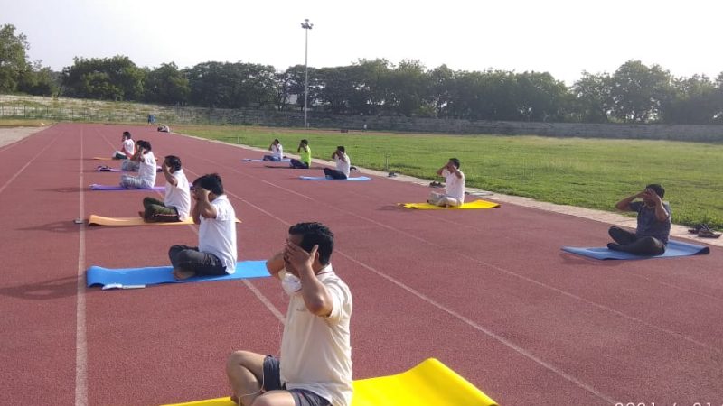 Kalaburagi yoga day medium