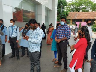 Udupi hospital staff protest small