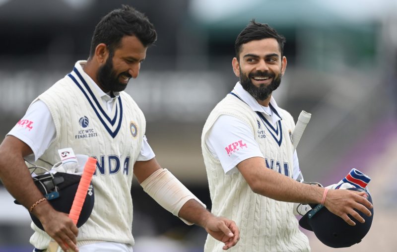 Virat Kohli and Cheteshwar Pujara scaled medium
