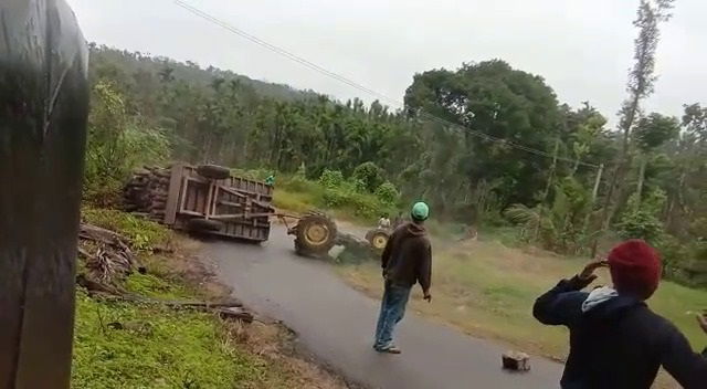 CKM Timber Tractor Overturned 2