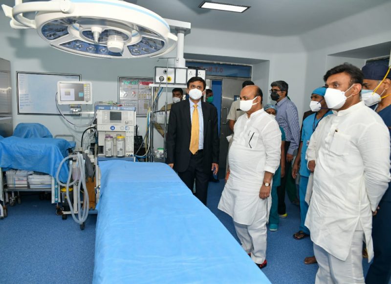 CM Basavaraj Bommai inaugurates new OPD block at Kidwai built by Infosys Foundation 2