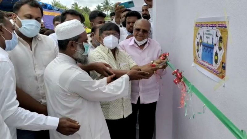 Muslim Eidgah inaugurated in Nelamangala2