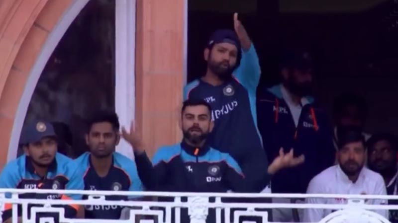 Virat Kohli Rohit Sharma Lords Balcony