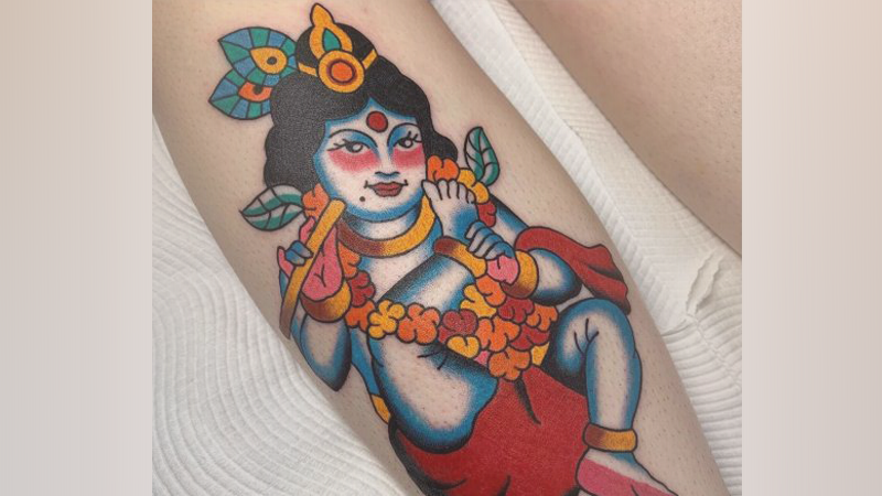 krishna tattoo