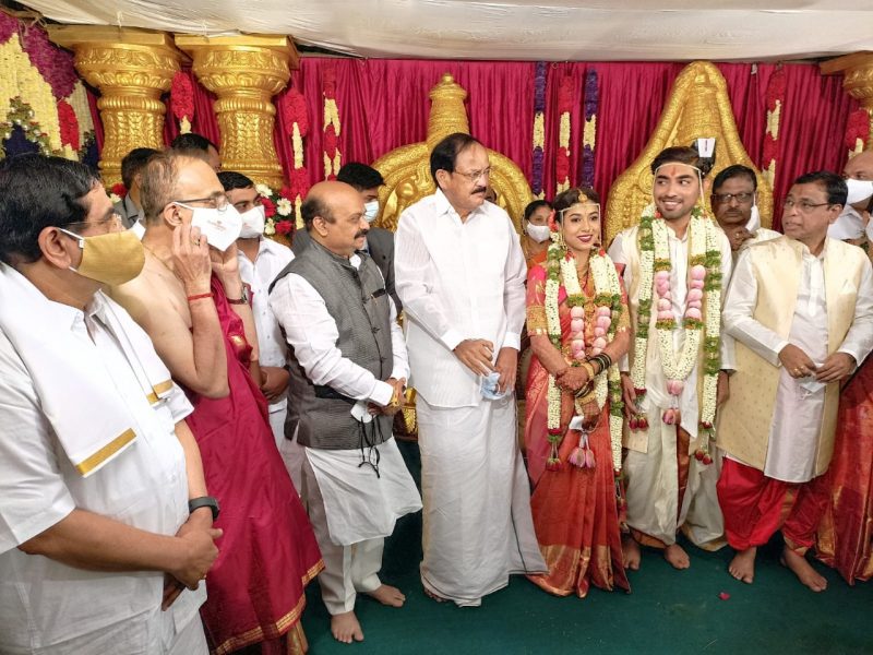 prahlad joshi brother son marraige venkaih naidu 2