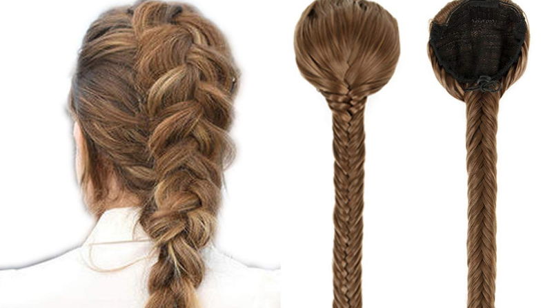 Floral Curly Fishtail Braid