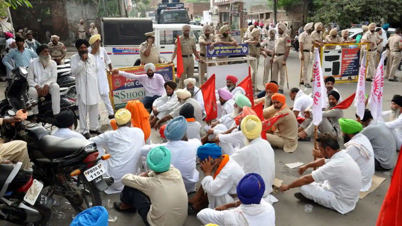 KARNAL FORMERS PROTEST