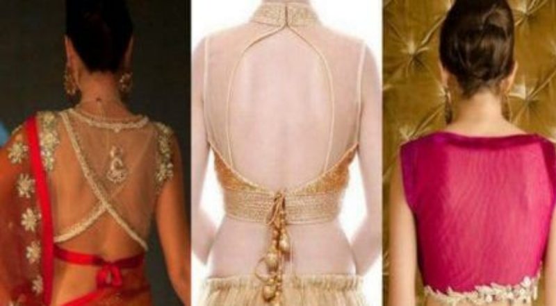 Net Back Blouse Designs