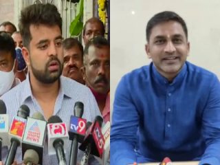 Prajwal Revanna Preetham J Gowda Photo Politics
