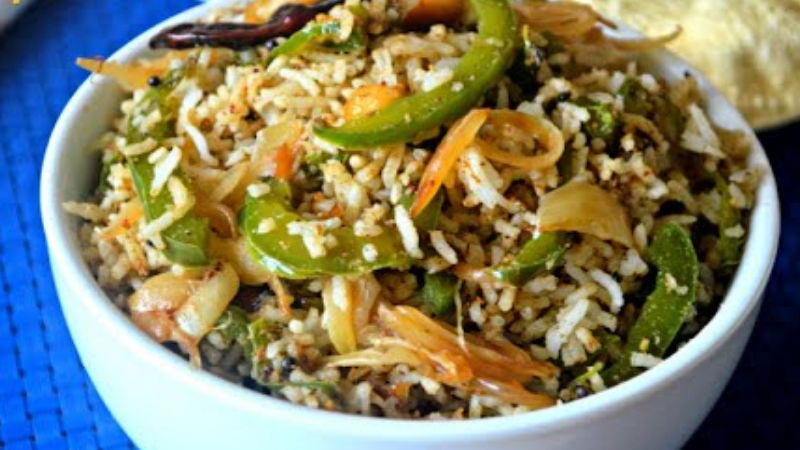 capsicum rice bath recipe 2