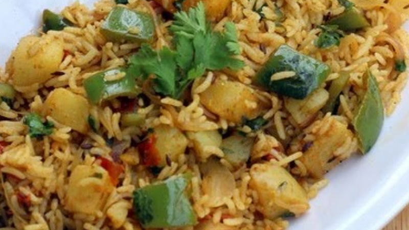 capsicum rice bath recipe 3
