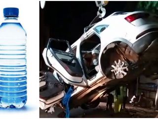 is water bottle reason for bengaluru audi car accident