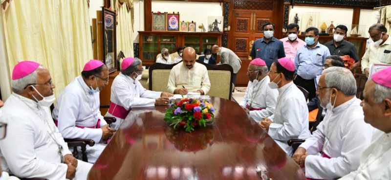 religious conversion christian religious leaders meet cm Basavaraj Bommai 2