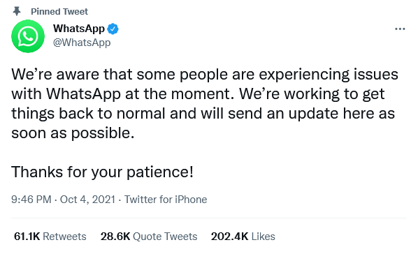 Fb whatsapp down 1