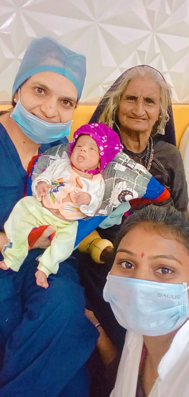 Gandhinagar old woman birth