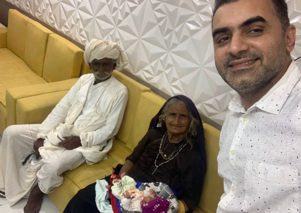 Gandhinagar old woman birth