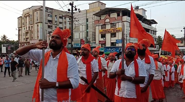 vijayadashami Hindu Jagaran Vedike Holds Durga Daud in Udupi 3