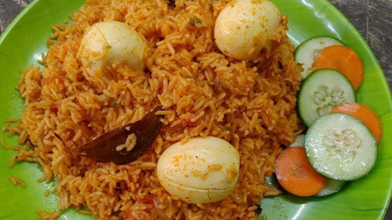 Egg biryani 2