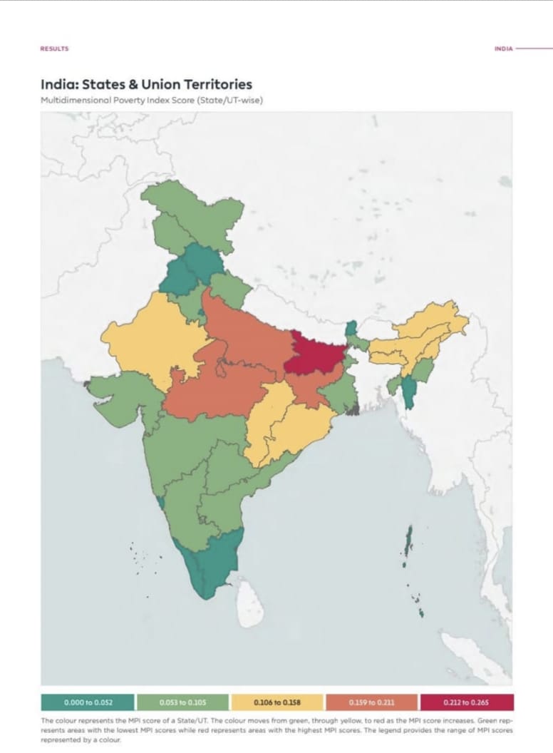 Niti Aayog Multi dimensional Poverty Index Report India 3