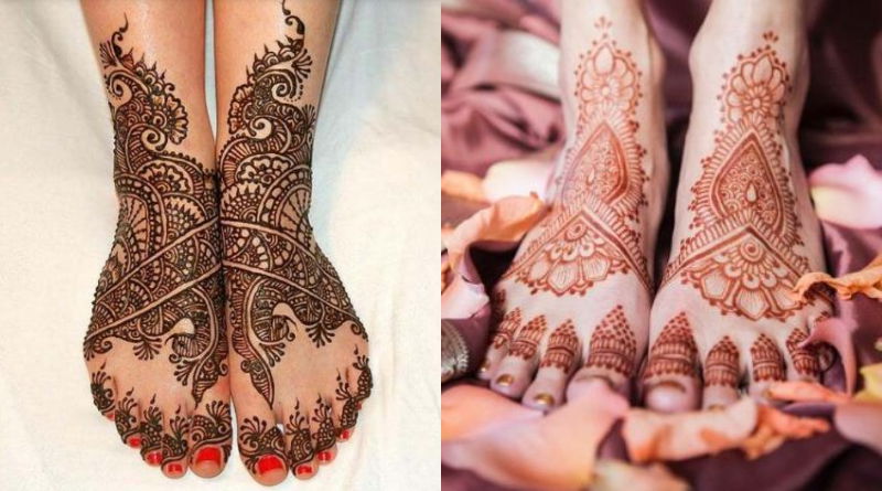 Traditional Foot Mehndi Design