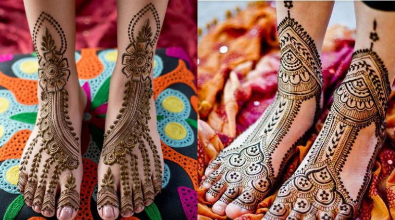 Unique Foot Mehndi Design