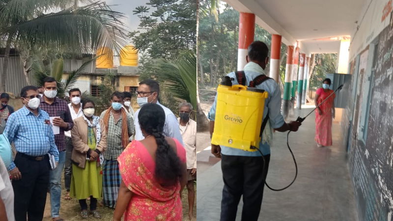 mandya hallikere school corona 1