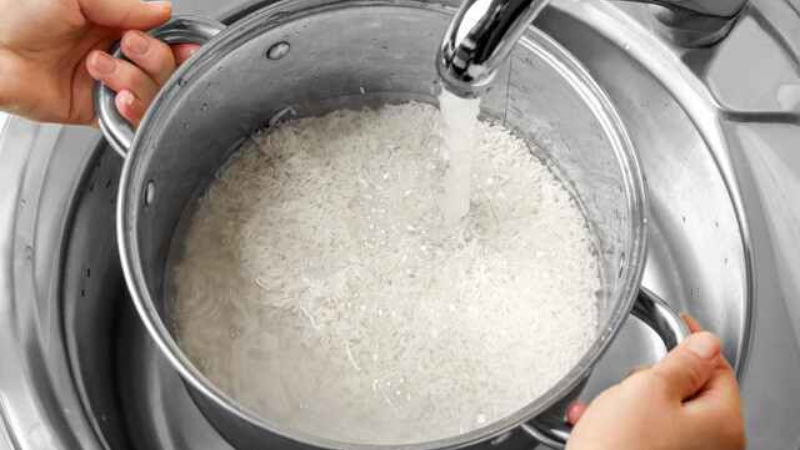 rice washing Water