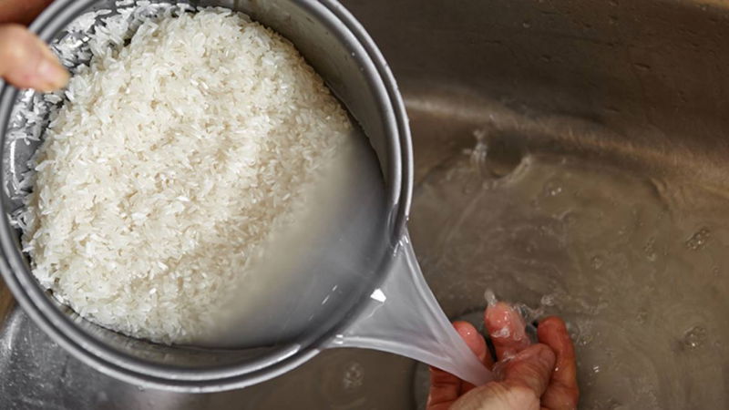 rice washing Water