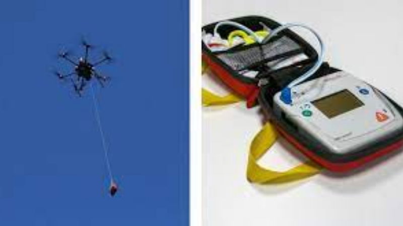 Drone helps save life