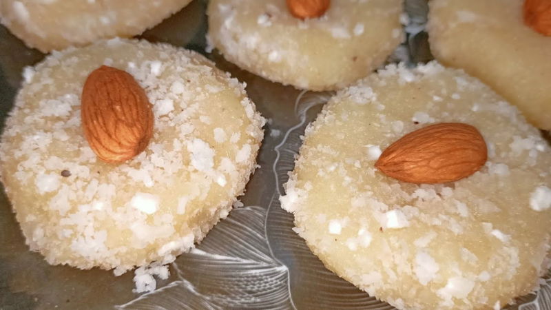 Rice flour sweet peda 3