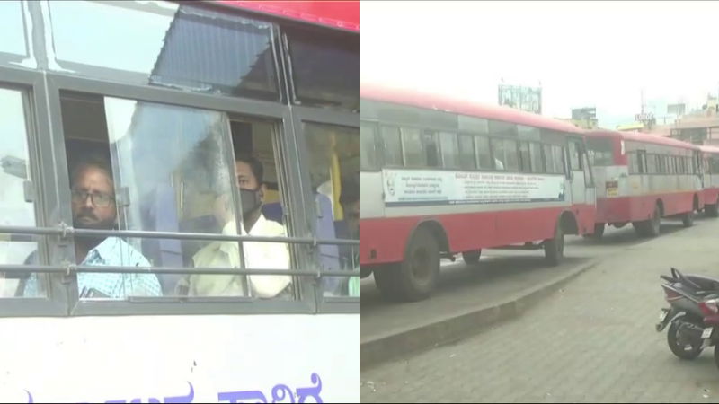 Weekend curfew bus Chitradurga 2