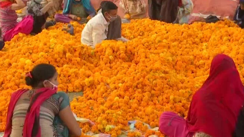 delhi flower market