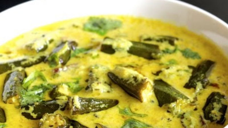 ladies finger Curd curry