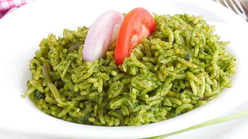 palak rice 5