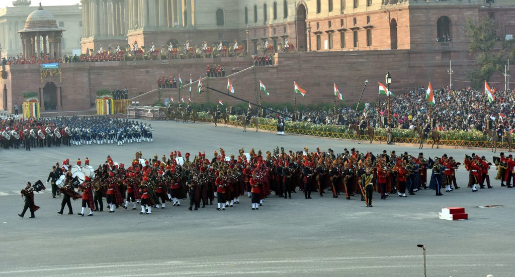 reupblic day 2022 Beating the Retreat Indian soldiers 1