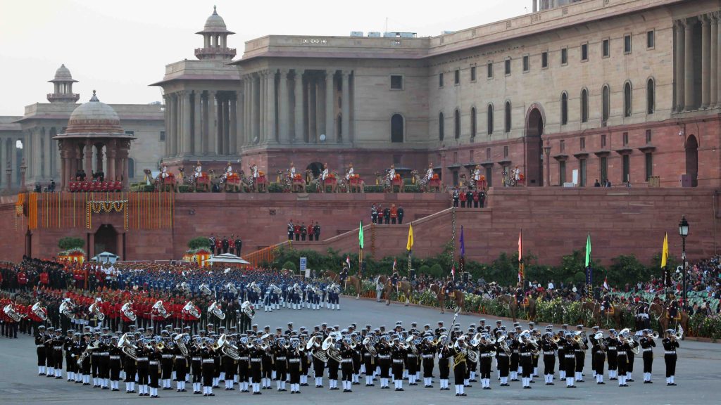 reupblic day 2022 Beating the Retreat Indian soldiers 4