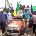 Tractor Rally Chikkaballapur DC Office Farmers Land Acquisition 4