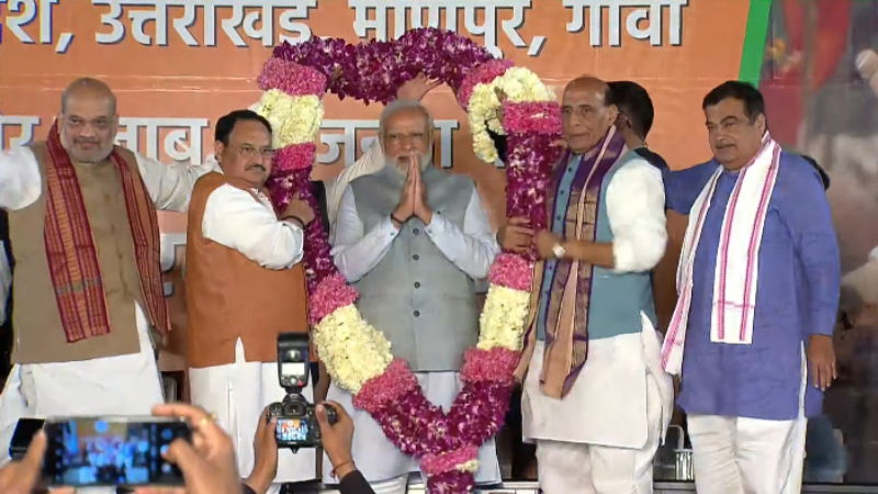 modi amit shah jp nadda gadkari
