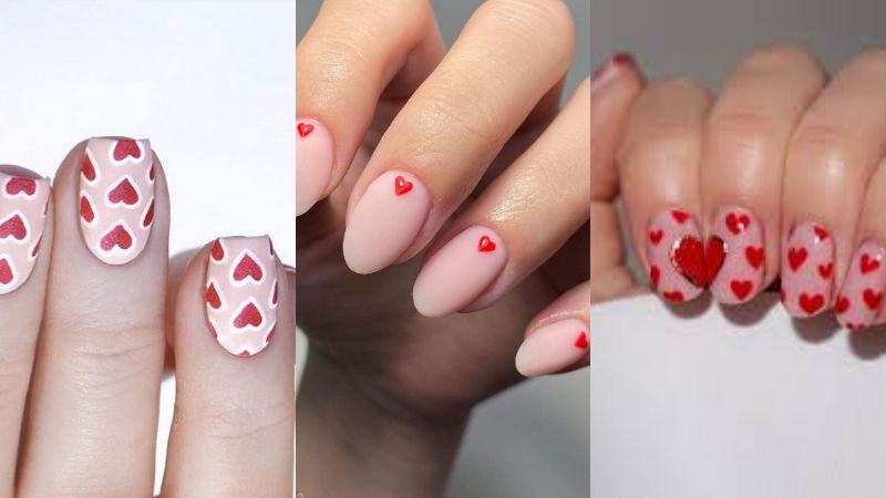 nail art heart