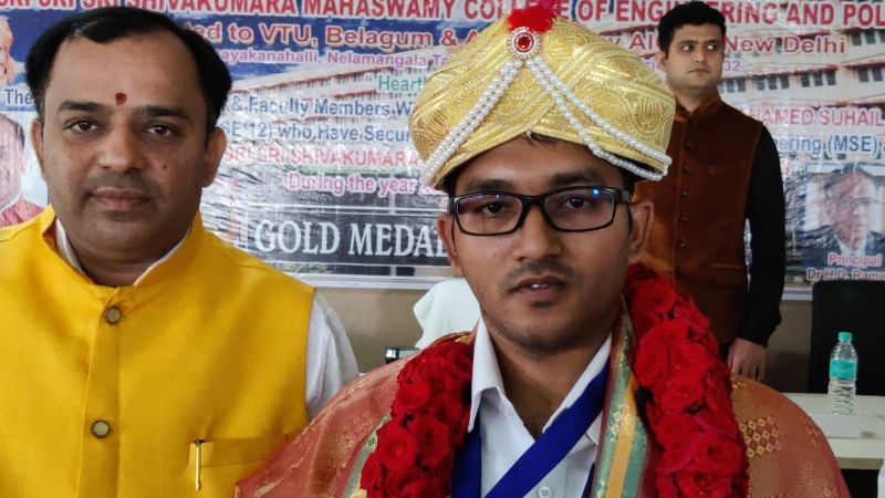 nelamangala student gold medal 1
